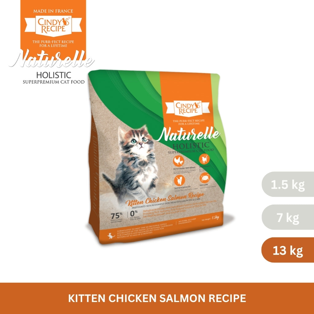 Cindy's Recipe Naturelle Holistic Kitten Chicken Salmon Recipe