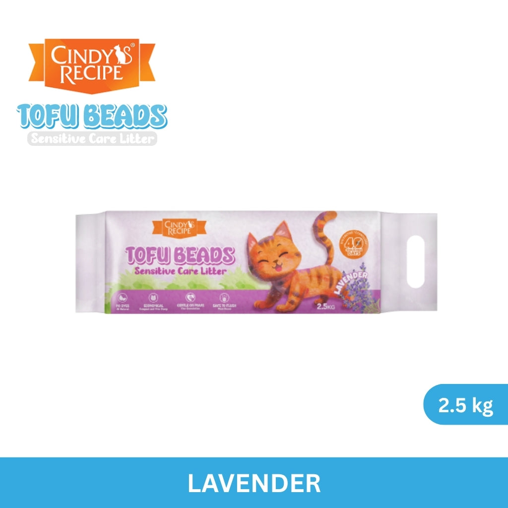 Cindy's Recipe Tofu Beads Sensitive Care Litter Cat Litter 2.5 kg - Assorted