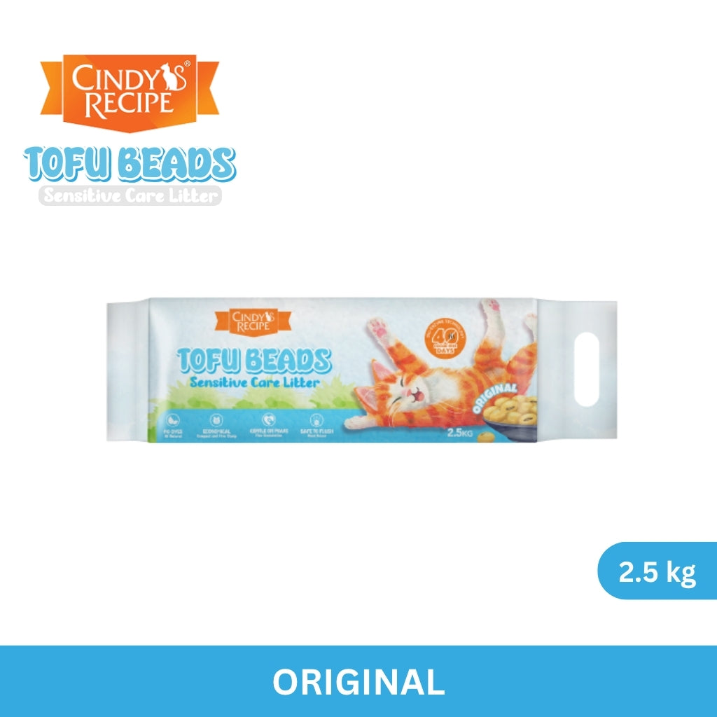 Cindy's Recipe Tofu Beads Sensitive Care Litter Cat Litter 2.5 kg - Assorted