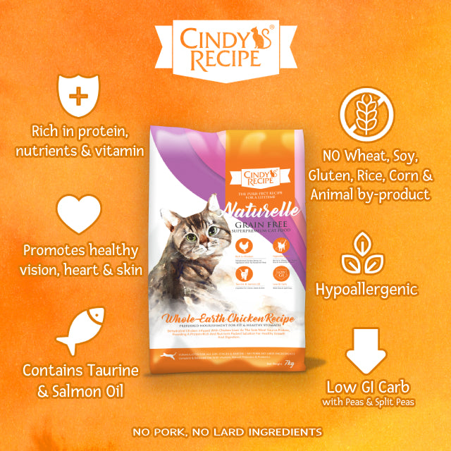 Cindy's Recipe Naturelle Grain Free Whole-Earth Chicken Recipe