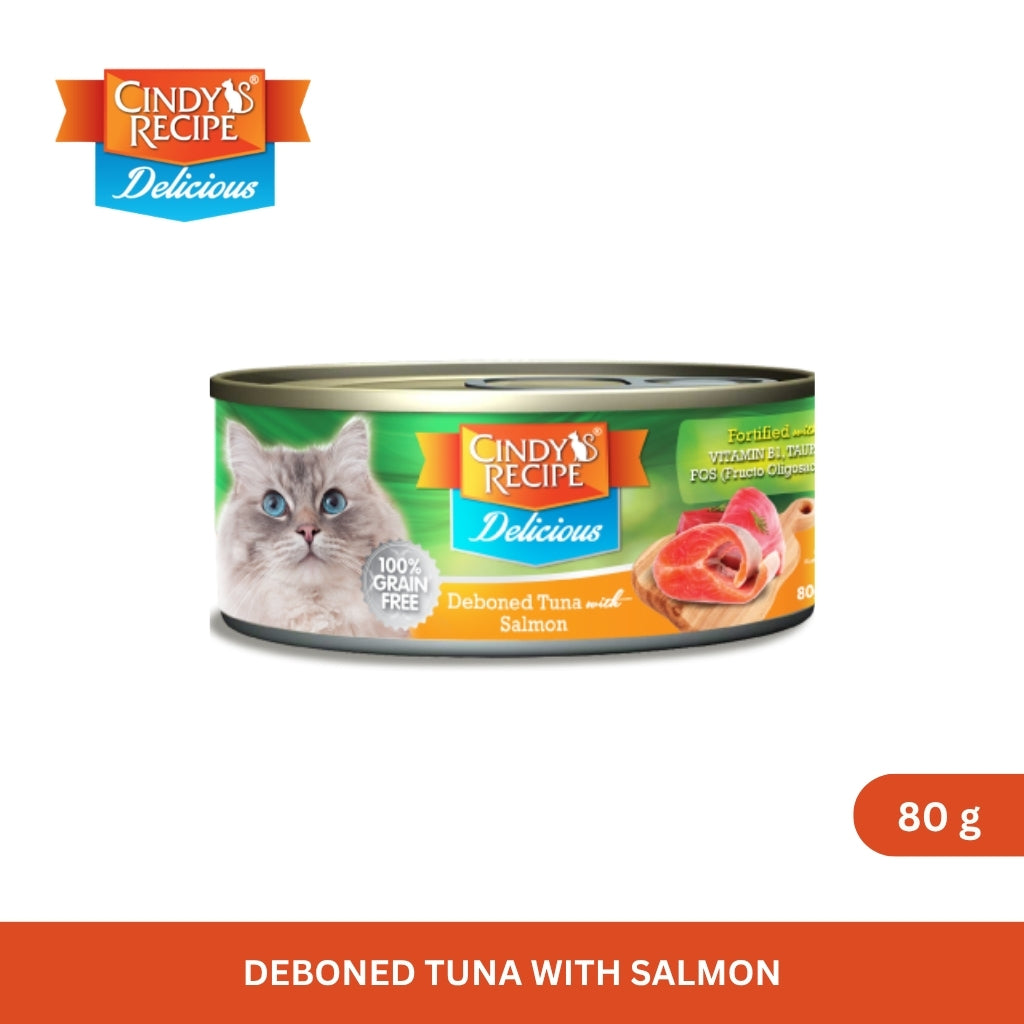 Cindy's Recipe Delicious Series Deboned Tuna with Salmon 80 g