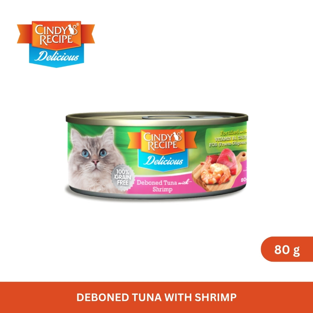 Cindy's Recipe Delicious Series Deboned Tuna with Shrimp 80 g
