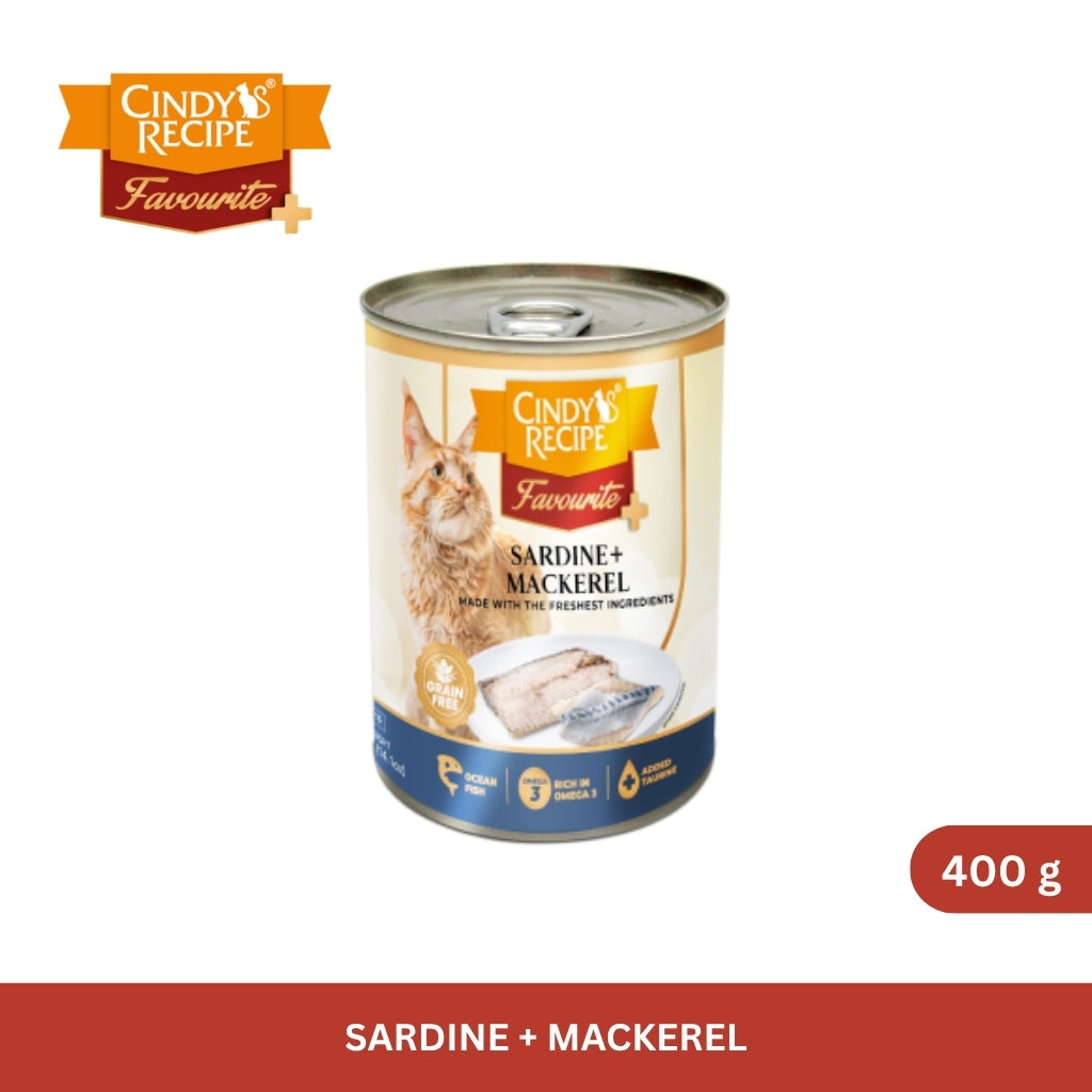 Cindy's Recipe Favourite + Series Sardine + Mackerel 400 g