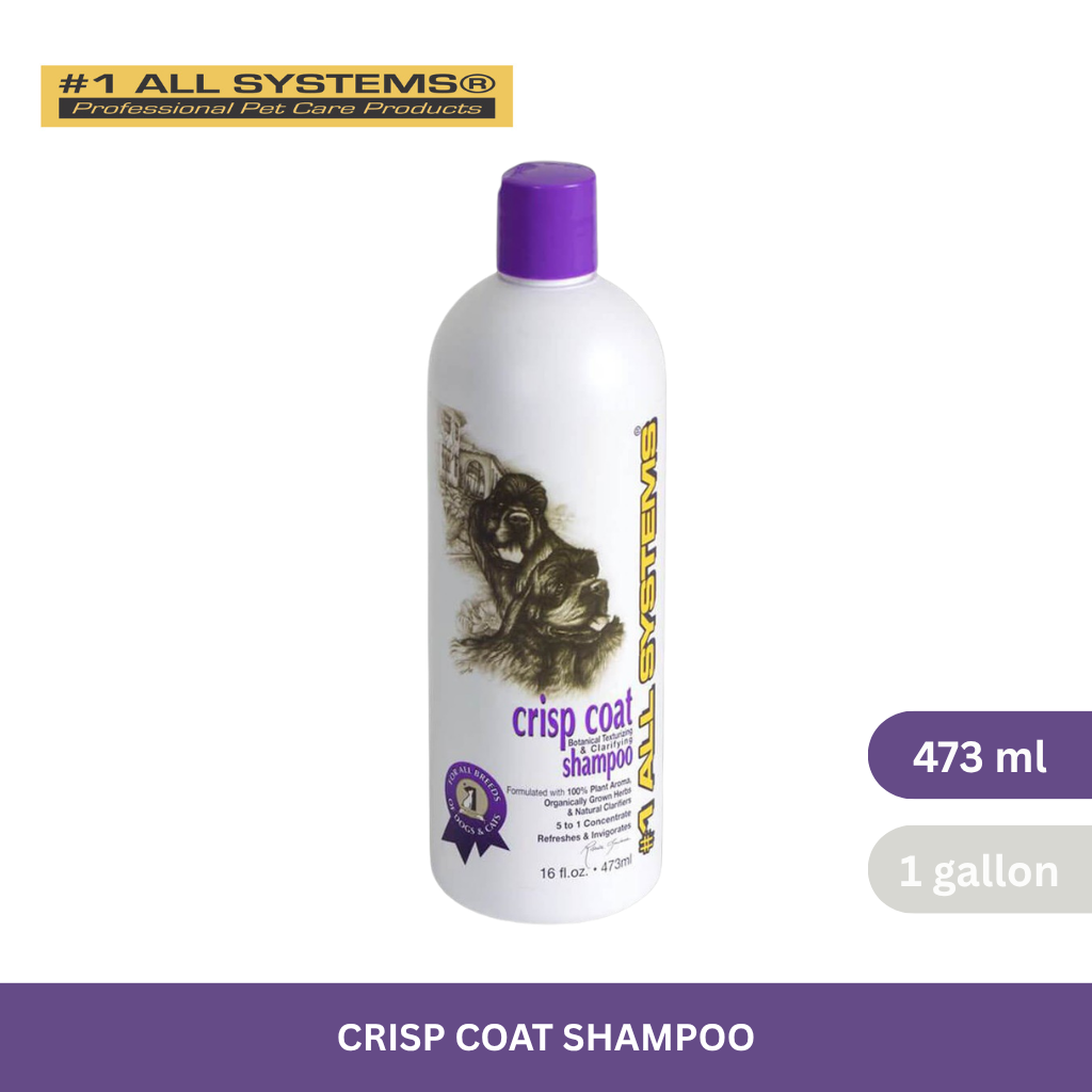 #1 All Systems Crisp Coat Shampoo for Dogs & Cats 473ml