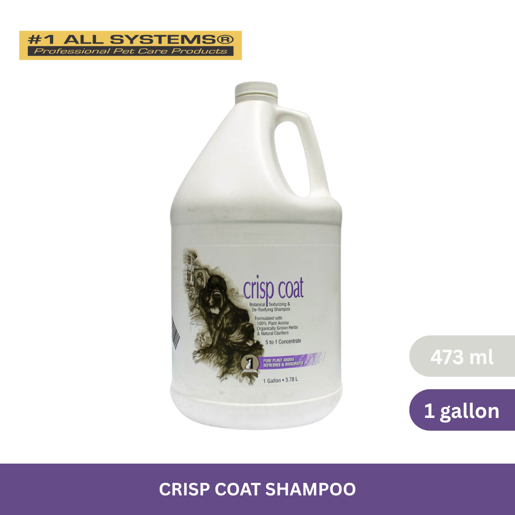 #1 All Systems Crisp Coat Shampoo for Dogs & Cats 3.78L (Gallon)