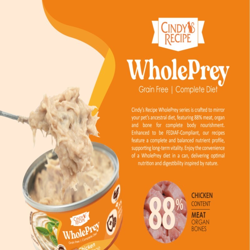 Cindy's Recipe WholePrey Series Chicken 80 g