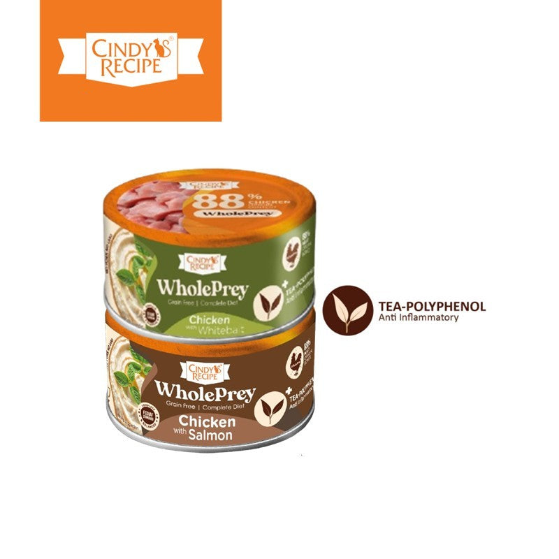 Cindy's Recipe WholePrey Series Chicken with Whitebait 80 g