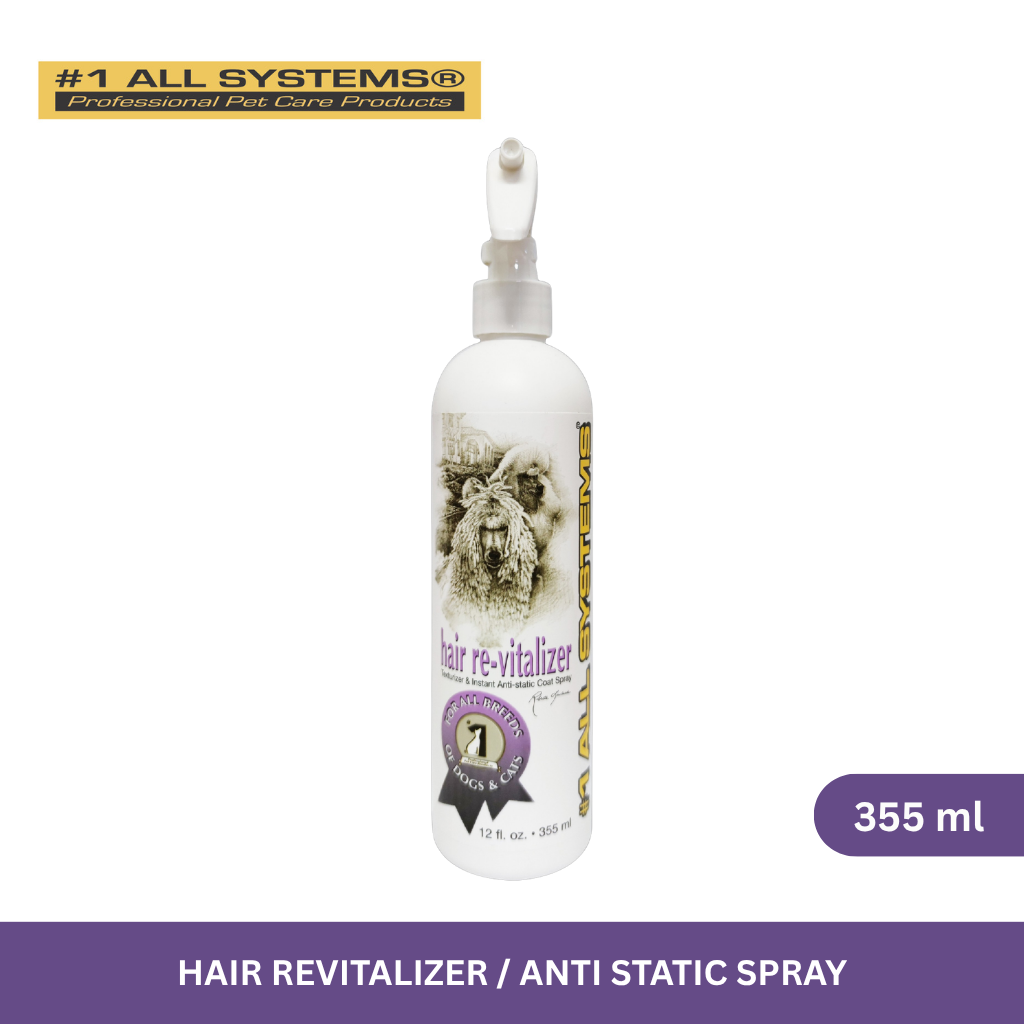 #1 All Systems Hair ReVitalizer / Anti Static Spray for Dogs & Cats 355ml