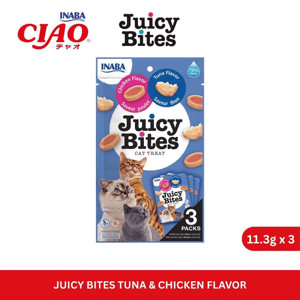 INABA Juicy Bites Tuna & Chicken Flavor 11.3gm x 3
