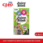 INABA Juicy Bites Homestyle Broth & Calamari Mix Flavor 11.3gm x 3