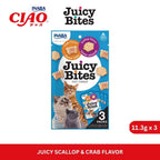 INABA Juicy Bites Scallop & Crab Flavor 11.3gm x 3