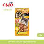 CIAO Soft Bits Scallop & Squid 25gm