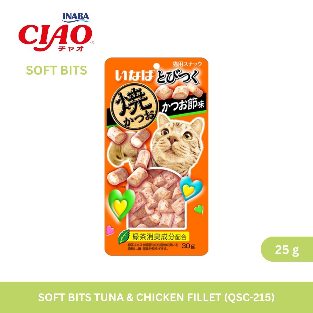 CIAO Soft Bits Tuna & Chicken Fillet 25gm