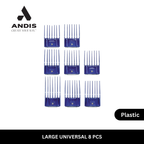 Andis 8-Piece Universal Attachment Comb Set (Plastic)