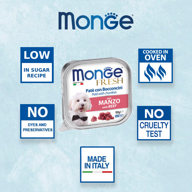Monge Fresh Paté and Chunkies with Chicken 100 g