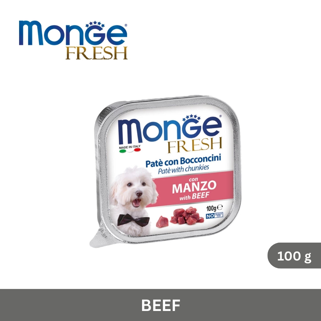 Monge Fresh Paté and Chunkies with Beef 100 g