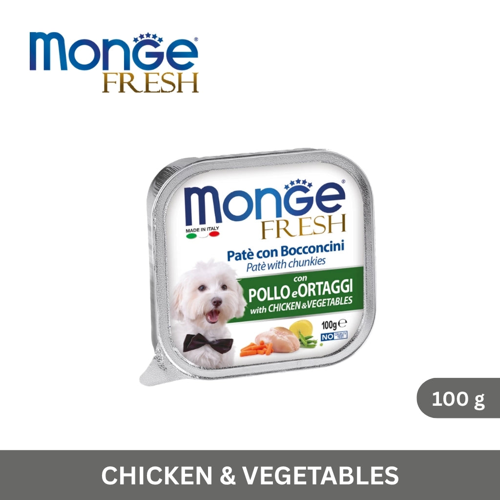 Monge Fresh Paté and Chunkies with Chicken & Vegetables 100 g