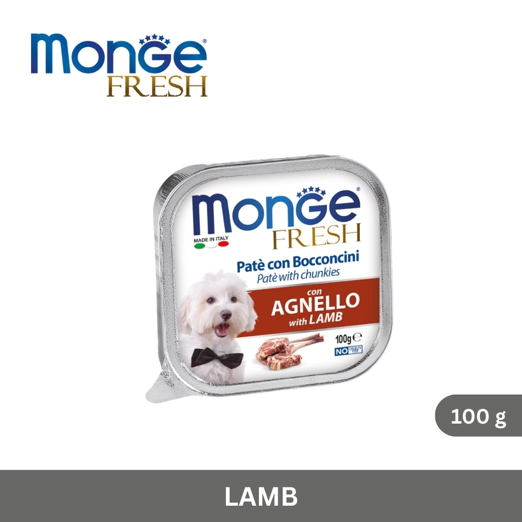 Monge Fresh Paté and Chunkies with Lamb 100 g