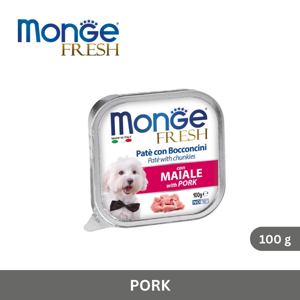 Monge Fresh Paté and Chunkies with Pork 100 g