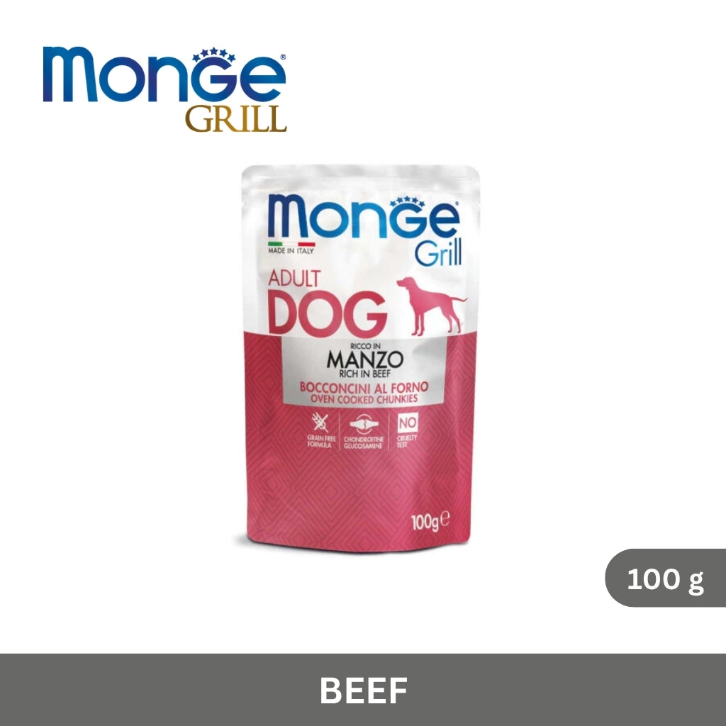 Monge Grill Adult Dog Chunkies rich in Beef 100 g