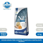 N&D Ocean Cod, Pumpkin and Cantaloupe Melon Puppy Med/Maxi 12kg