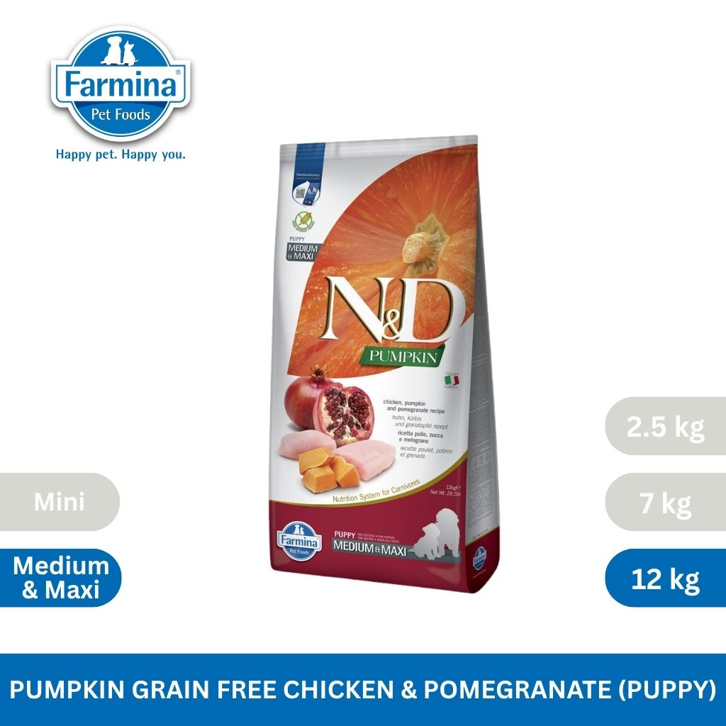 N&D Pumpkin Chicken & Pomegranate Puppy Med/Maxi 12kg