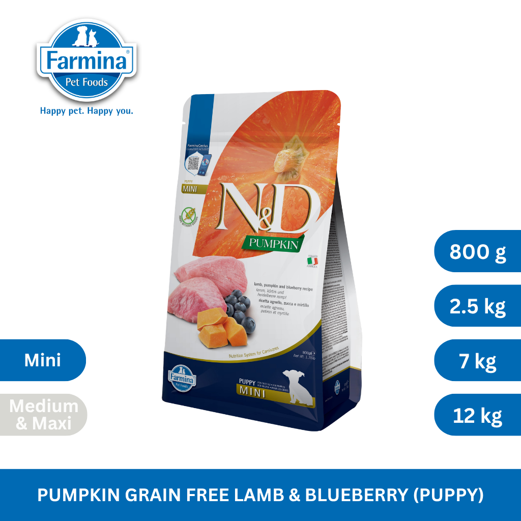 N&D Pumpkin Lamb & Blueberry Puppy Mini