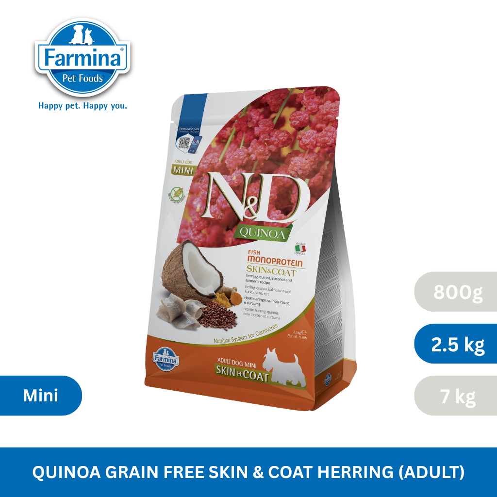N&D Quinoa Skin & Coat Herring Adult Mini