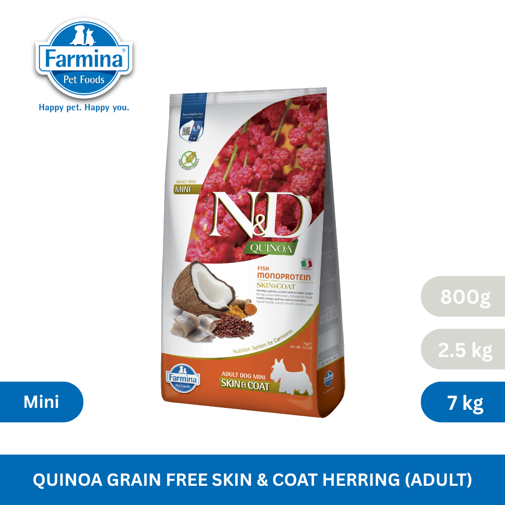 N&D Quinoa Skin & Coat Herring Adult Mini
