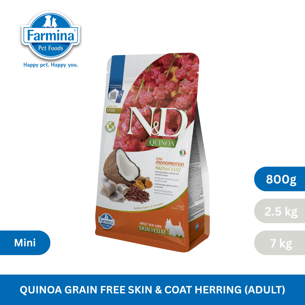 N&D Quinoa Skin & Coat Herring Adult Mini