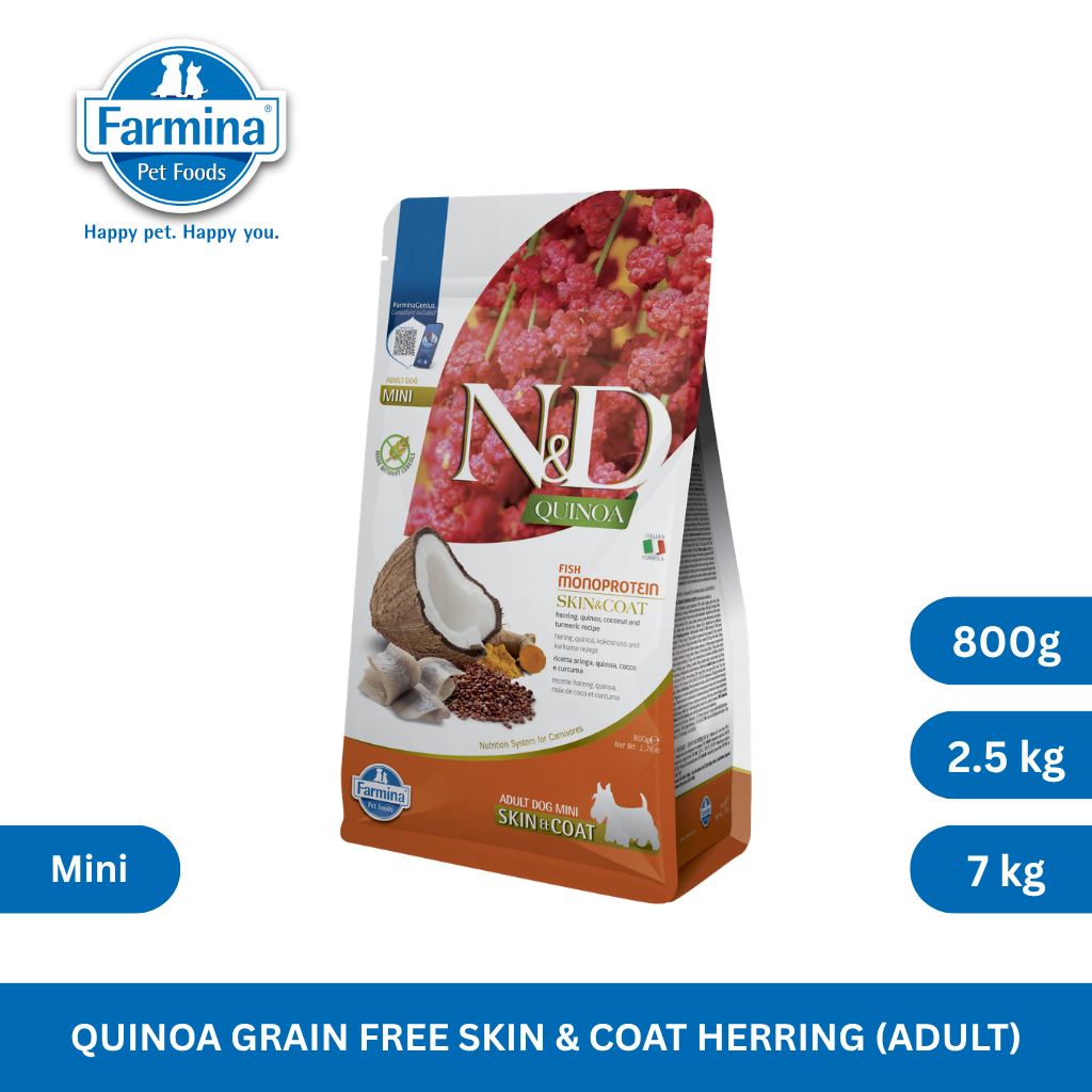 N&D Quinoa Skin & Coat Herring Adult Mini