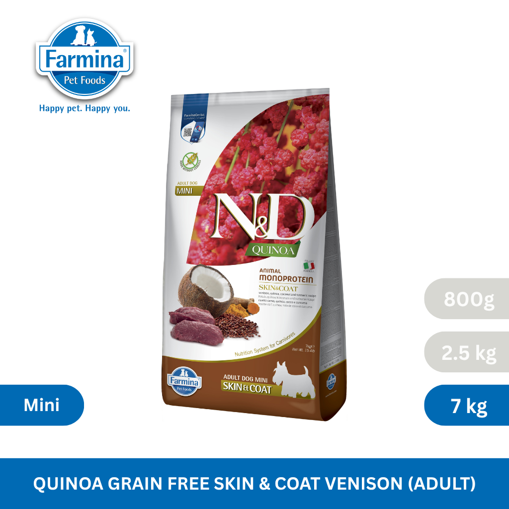 N&D Quinoa Skin & Coat Venison Adult Mini