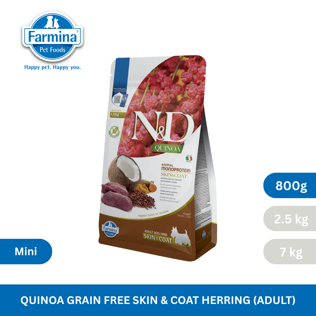 N&D Quinoa Skin & Coat Venison Adult Mini