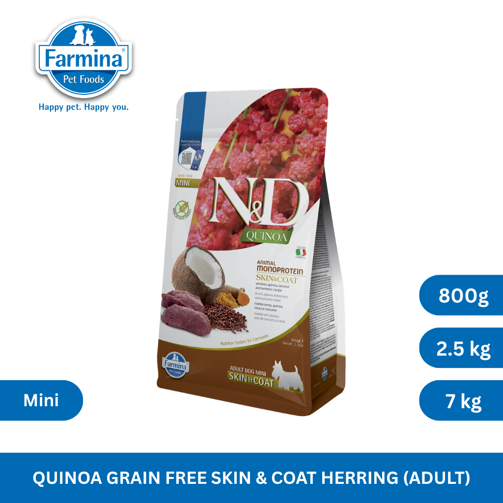 N&D Quinoa Skin & Coat Venison Adult Mini