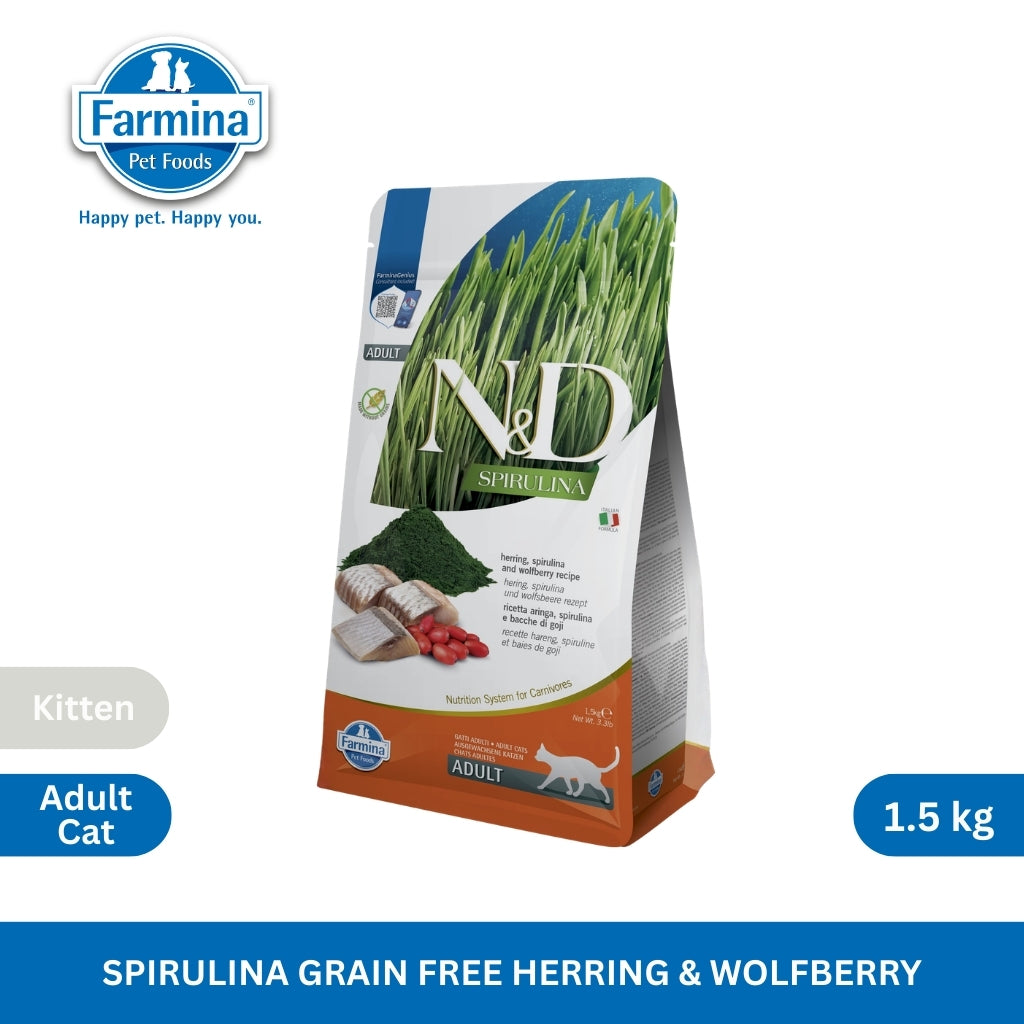 N&D Spirulina Herring Adult Cat 1.5kg