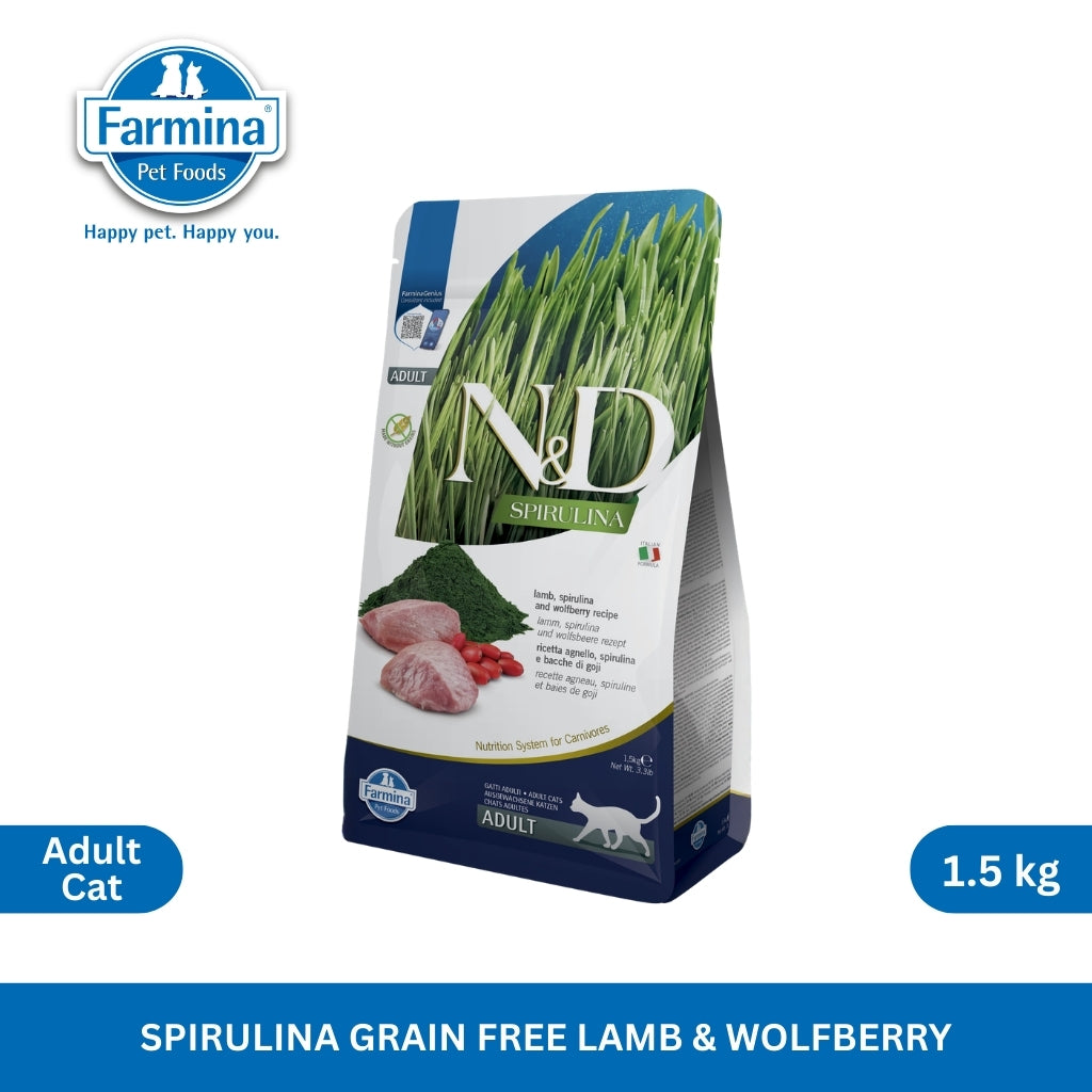 N&D Prime Lamb & Blueberry Dewasa Kucing 300g