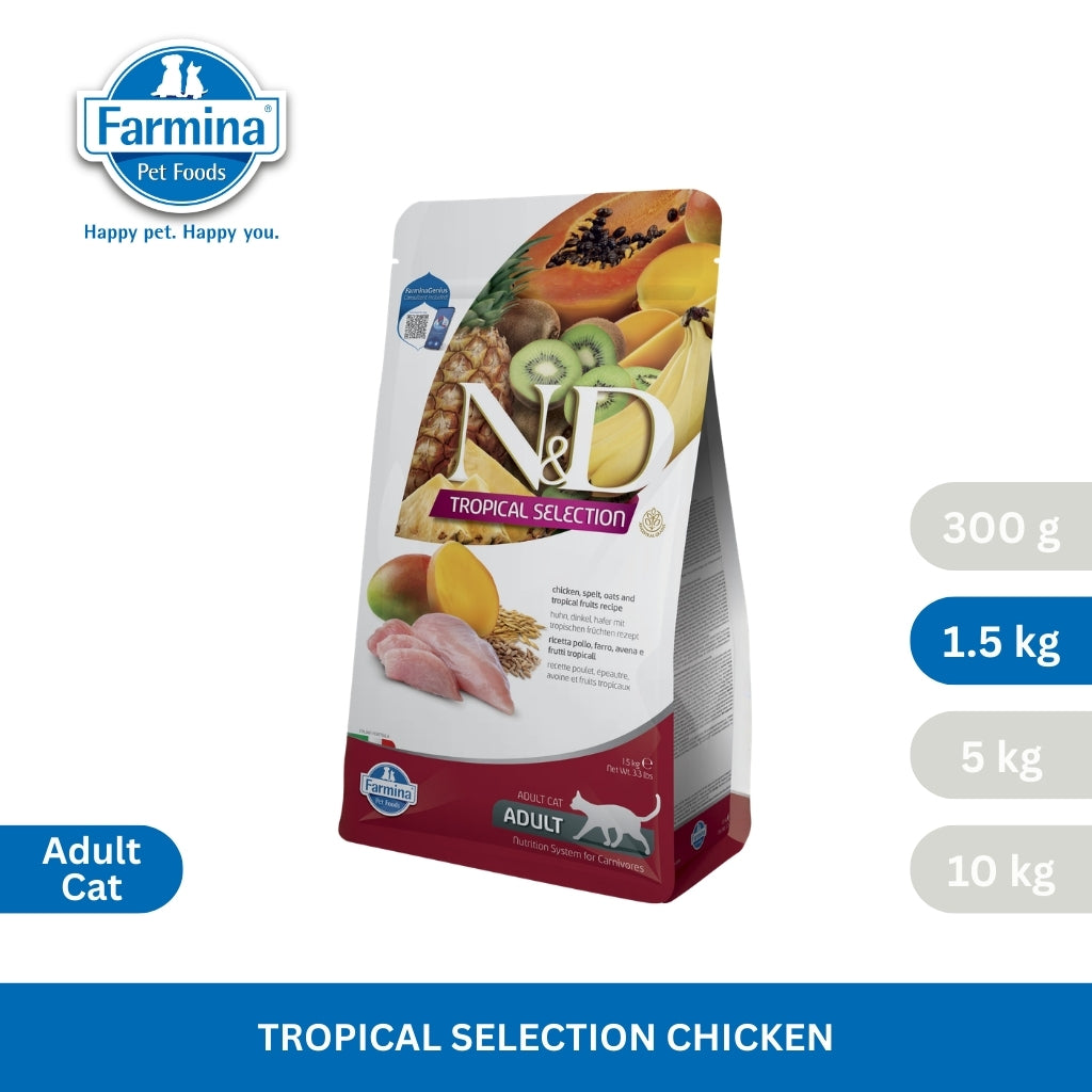 N&D Tropical Selection Chicken and Tropical Fruits Adult Cat