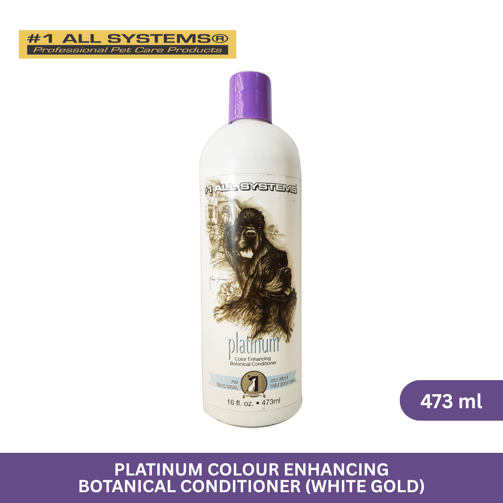 #1 All Systems Platinum (White Gold) Colour Enhancing Botanical Conditioner for Dogs & Cats 473ml