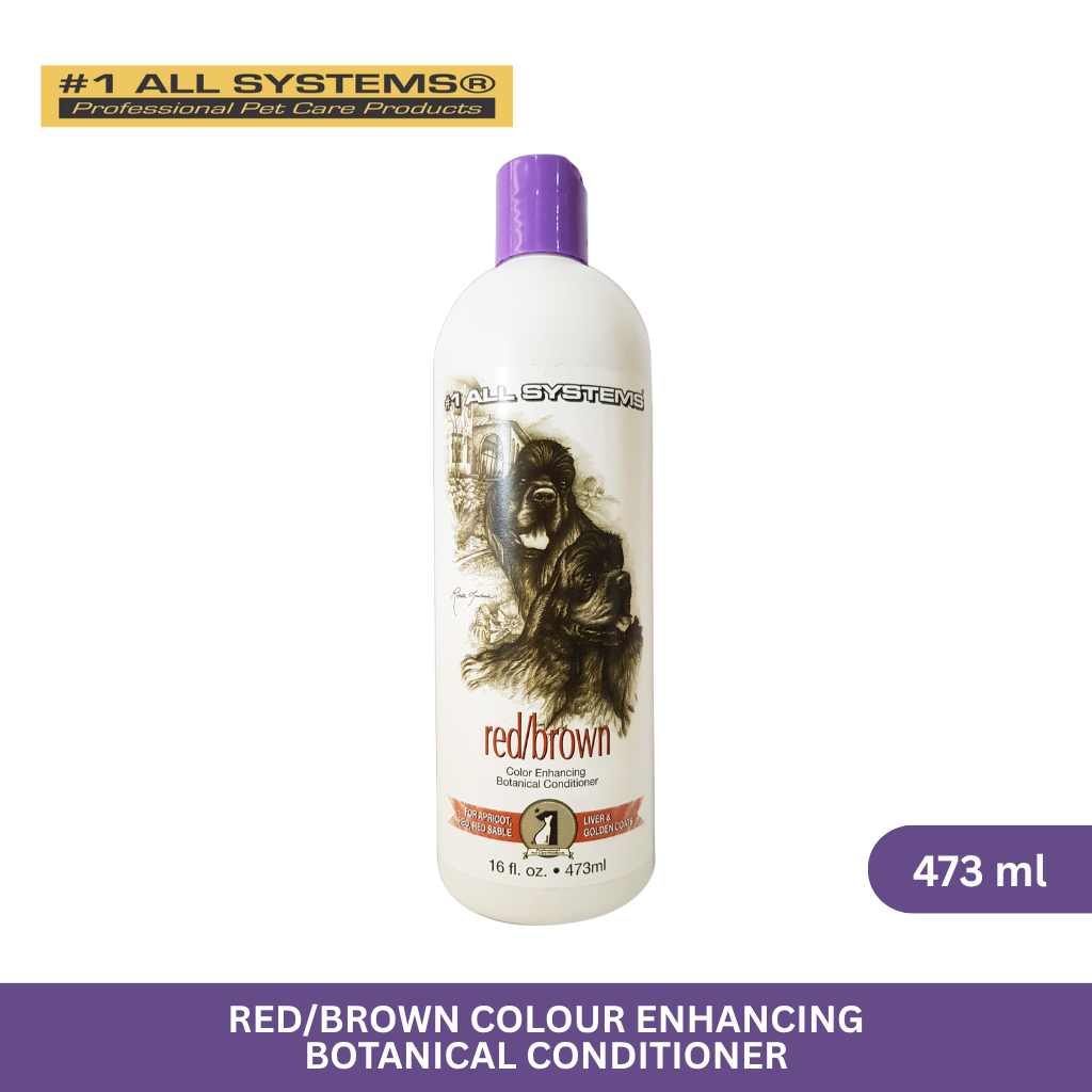#1 All Systems Red Colour Enhancing Botanical Conditioner for Dogs & Cats 473ml
