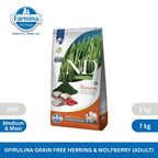 N&D Spirulina Herring & Wolfberry Adult Med/Maxi Dog 7kg