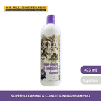 #1 All Systems Super Cleaning & Conditioning Shampoo for Dogs & Cats 473ml