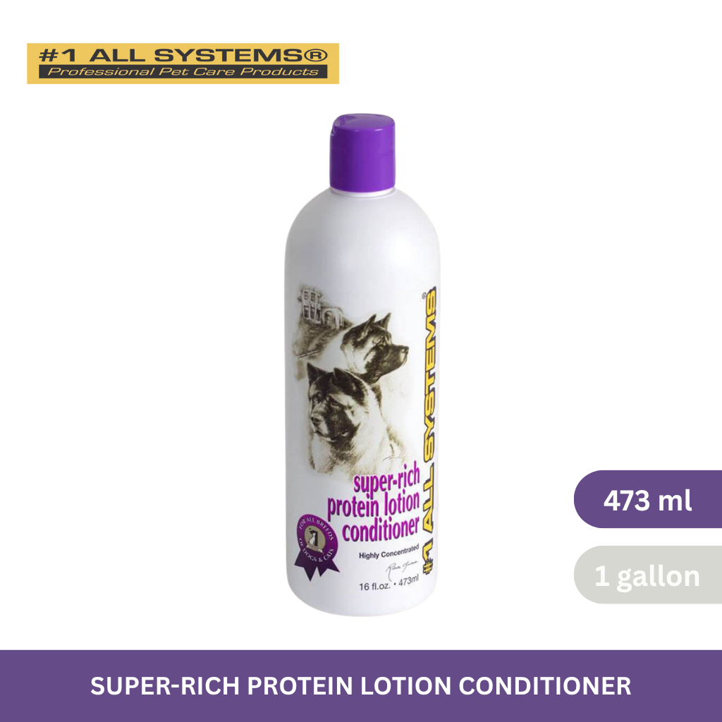 #1 All Systems Super Rich Protein Lotion Conditioner for Dogs & Cats 473ml