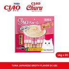 CIAO Churu Tuna Japanese Broth Flavor 14gm x 20