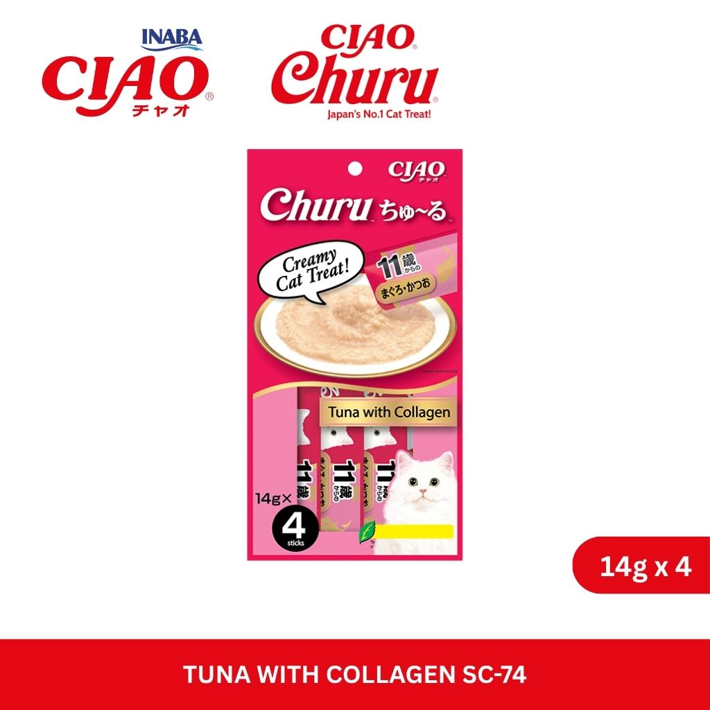 CIAO Churu Tuna With Collagen 14gm x 4