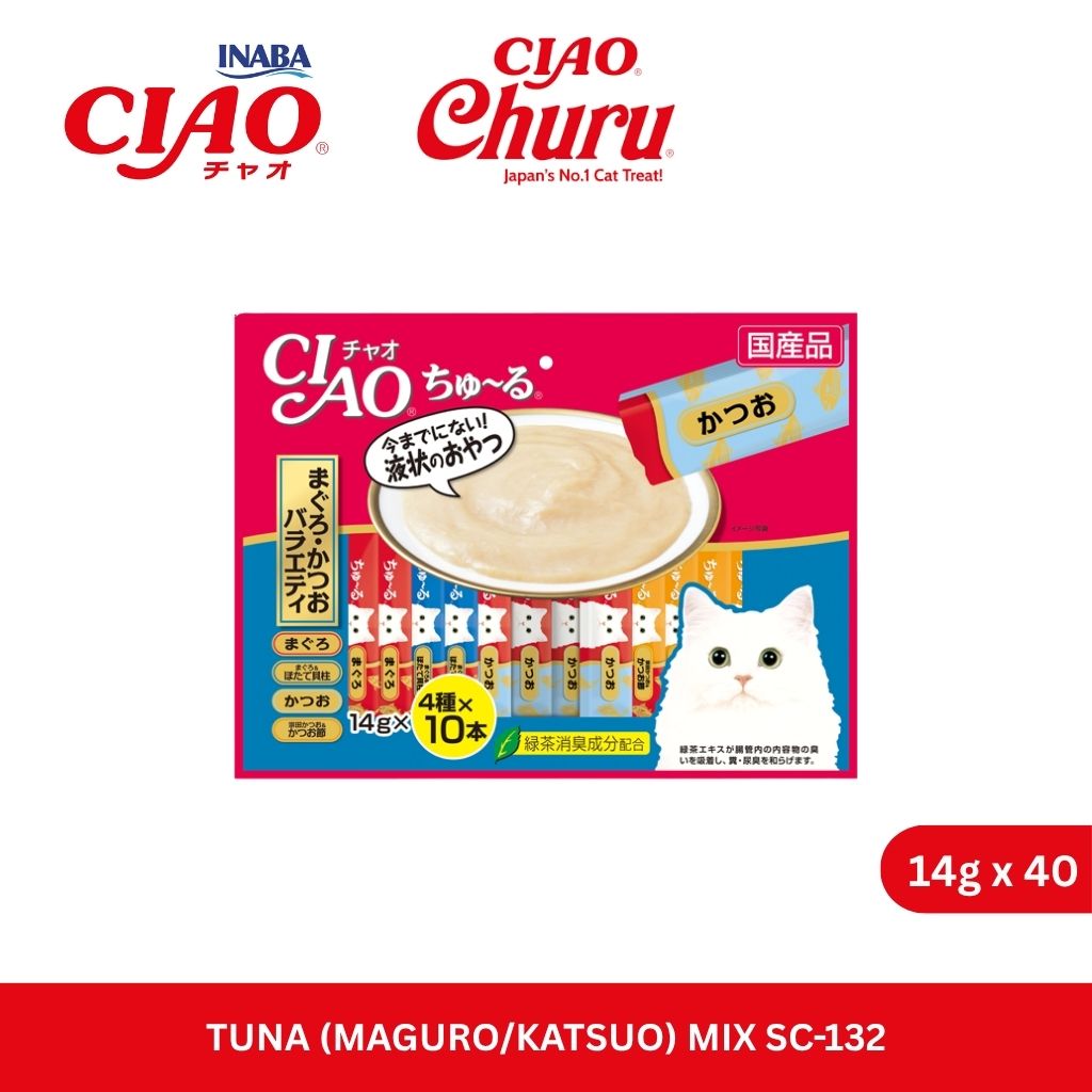 CIAO Churu Tuna (Maguro/Katsuo) Variety 14gm x 40