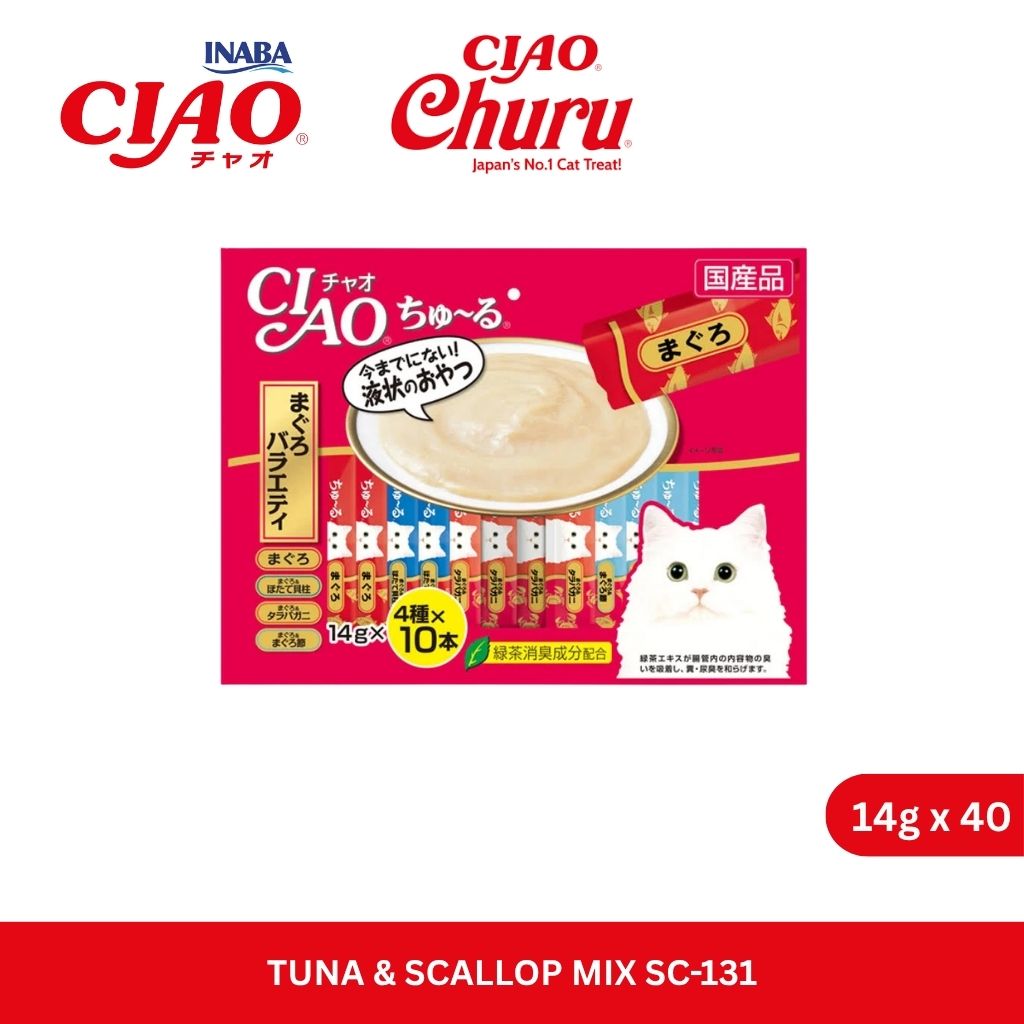CIAO Churu Tuna Scallop Mix 14gm x 20