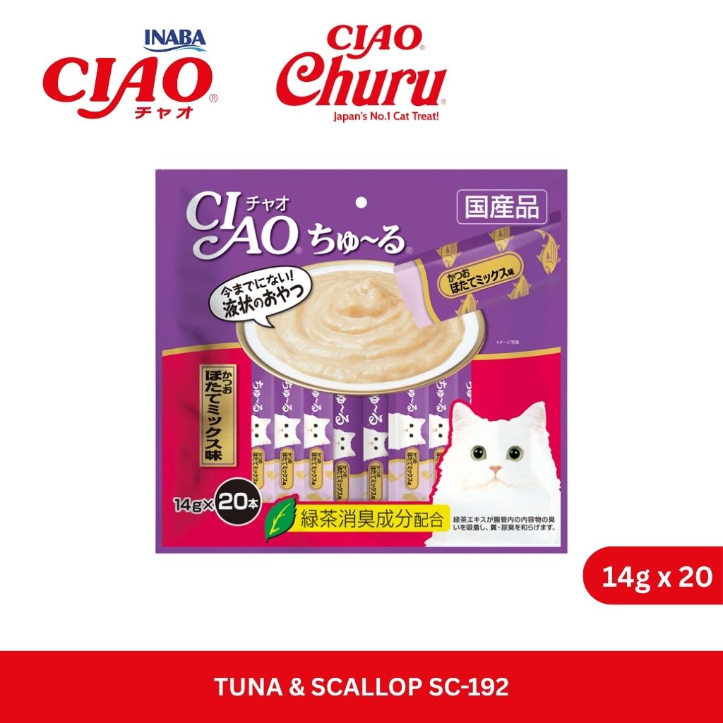 CIAO Churu Tuna & Scallop 14gm x 20