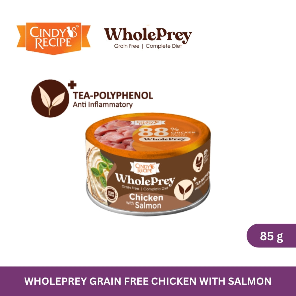Cindy's Recipe WholePrey Series Chicken with Salmon 80 g