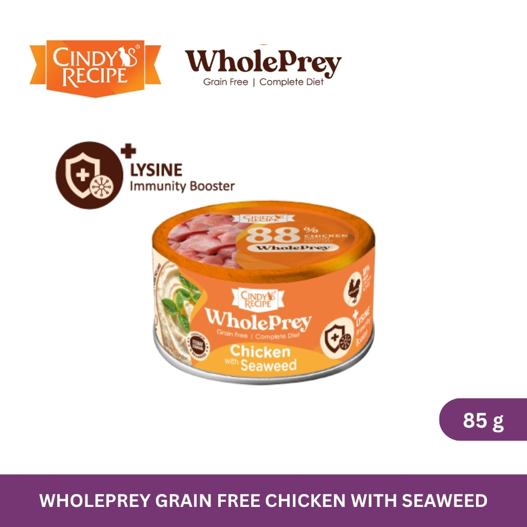 Cindy's Recipe WholePrey Series Chicken with Seaweed 80 g