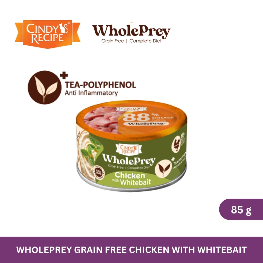 Cindy's Recipe WholePrey Series Chicken with Whitebait 80 g